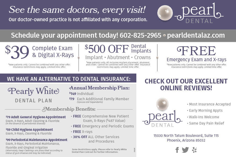 Special Offers at Pearl Dental Phoenix Dentist